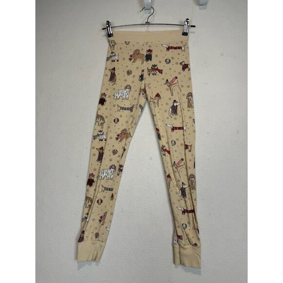 J Crew Crewcuts Pajama Set Size 10 Winter Dogs Long Sleeve - Picture 5 of 8